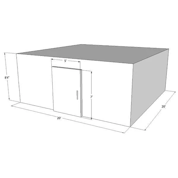 20' x 20' Walk-In Cooler AMC Model #2020