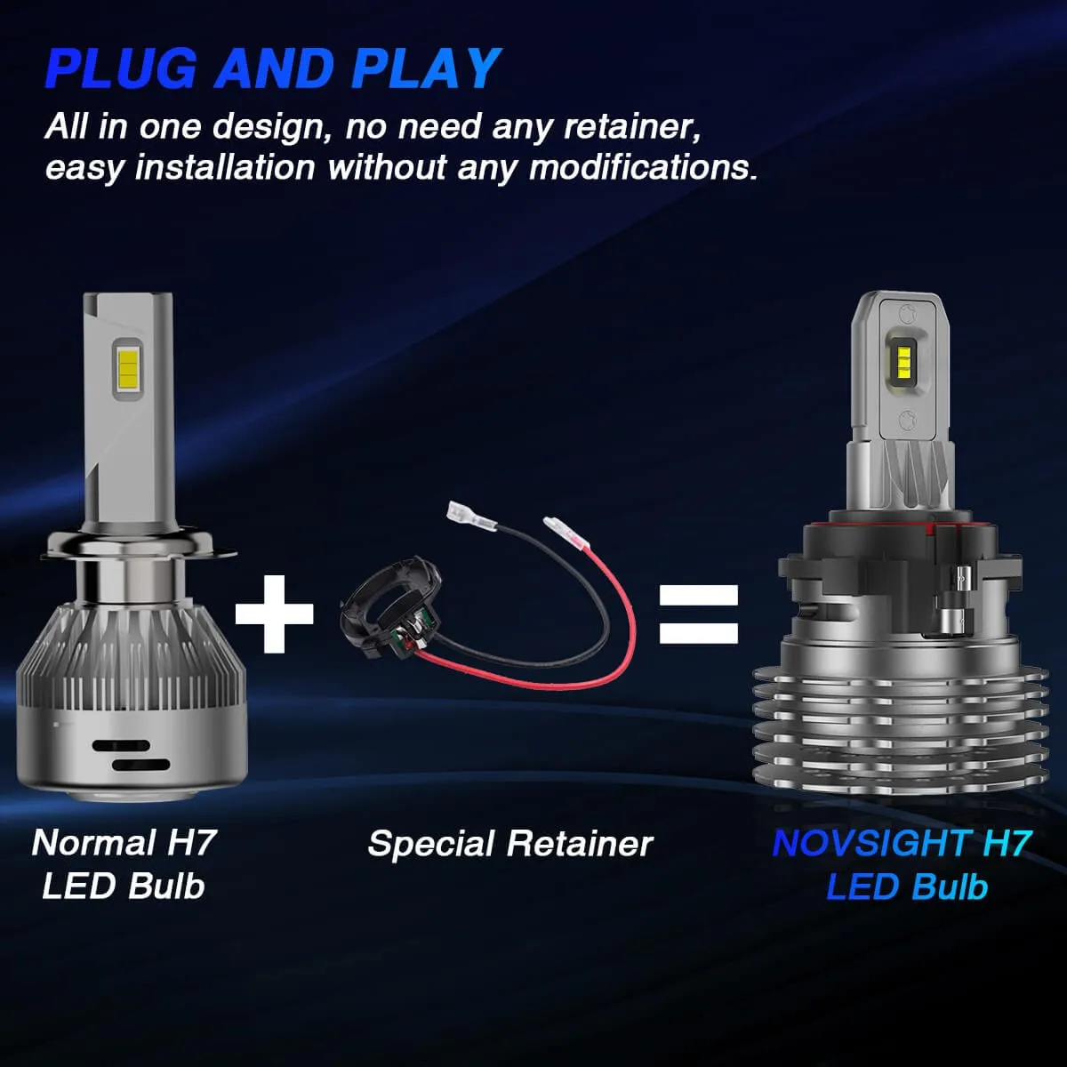 2016-2019 Volkswagen Passat Custom LED Headlights Bulbs H7 H11 Replacement Kits For VW Passat