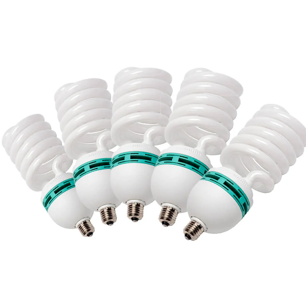 5x Replacement 85W CFL Bulb (E27 Fitting)