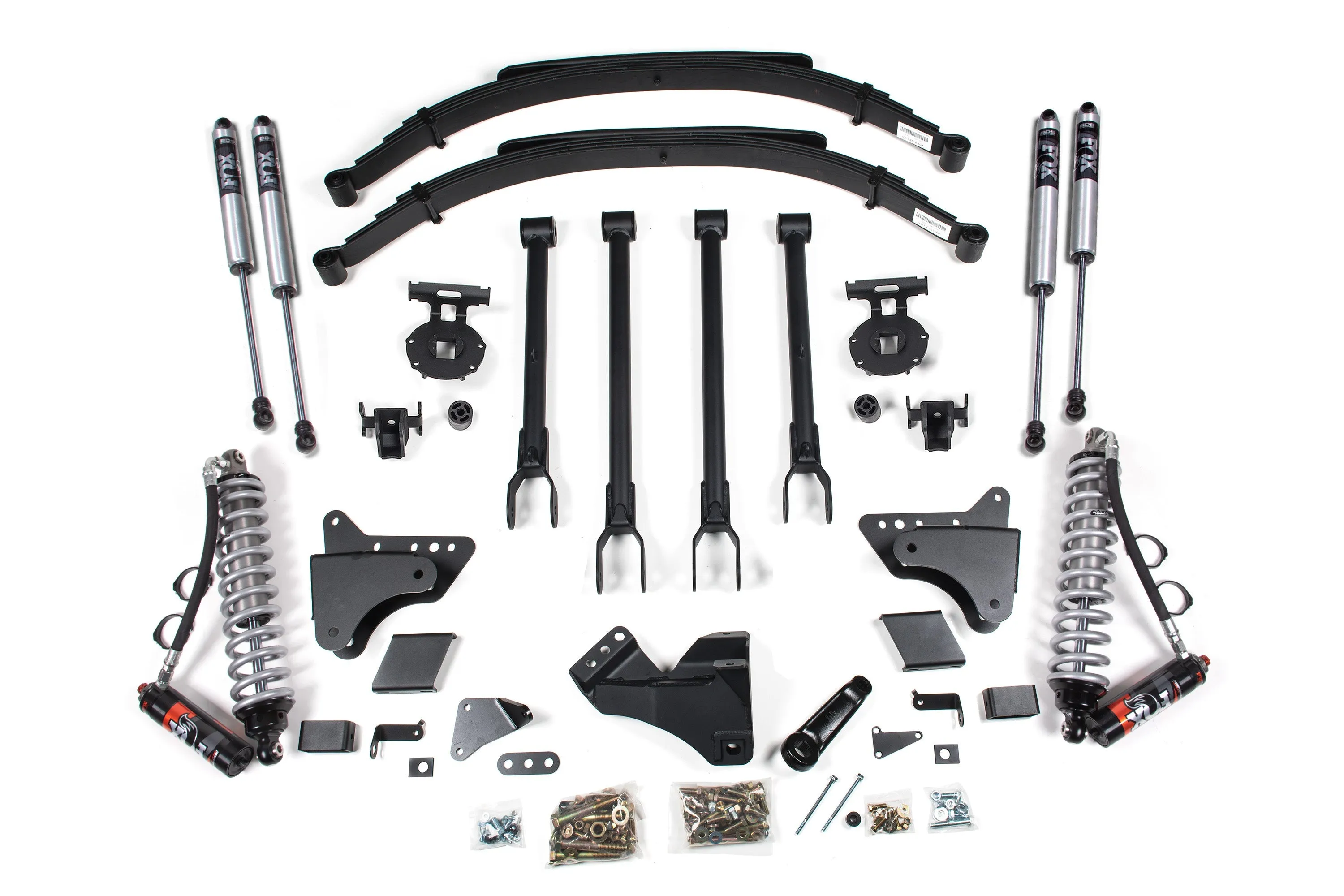 6 Inch Lift Kit w/ 4-Link | FOX 2.5 Performance Elite Coil-Over Conversion | Ford F250/F350 Super Duty (11-16) 4WD | Diesel