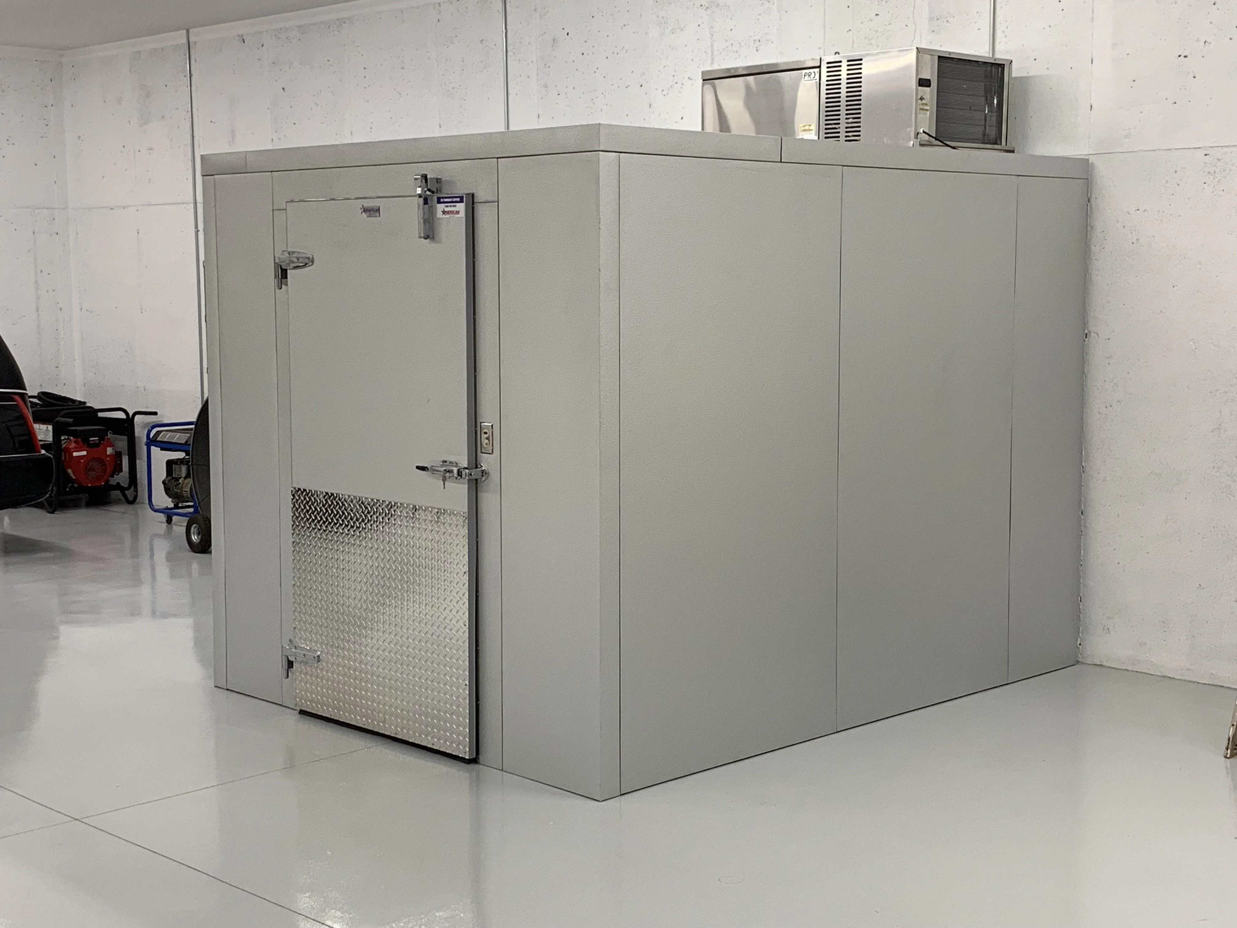 8 x 10 Walk-In Mortuary Morgue Cooler by American Mortuary