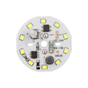 9W 220VAC Alpha White 40mm DOB LED