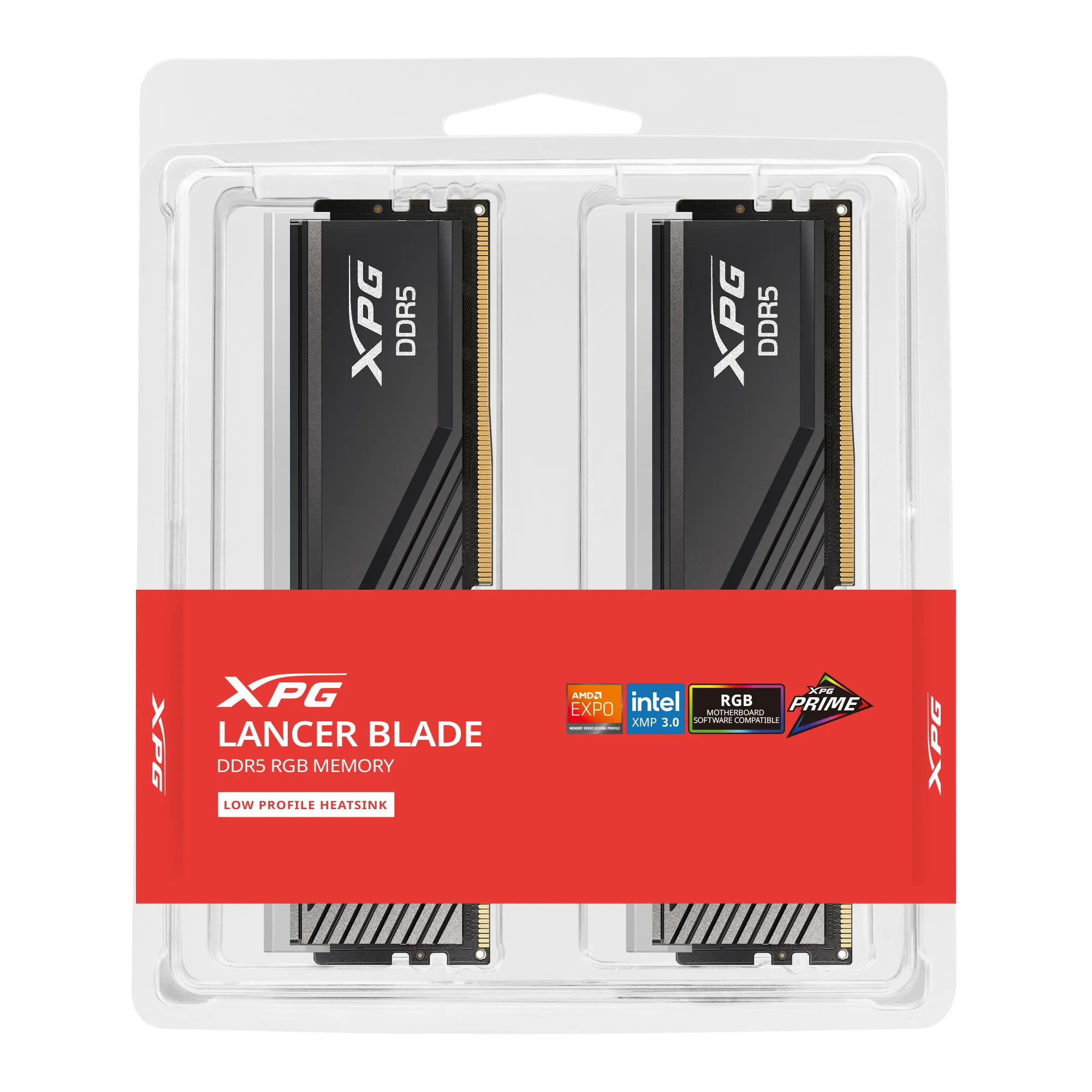 ADATA 32GB Kit (2x16GB) XPG LANCER BLADE RGB Black 黑色 AX5U6000C3016G-DTLABRBK DDR5 6000MHz Memory AMD EXPO & Intel XMP 3.0 (RM-LBRD32B)