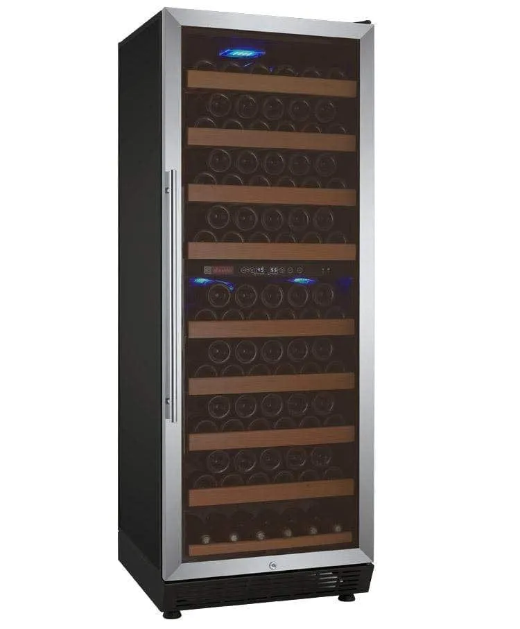 Allavino Vite II Tru-Vino 99 Bottle Dual Zone Stainless Steel Right Hinge Wine Fridge YHWR99-2SR20