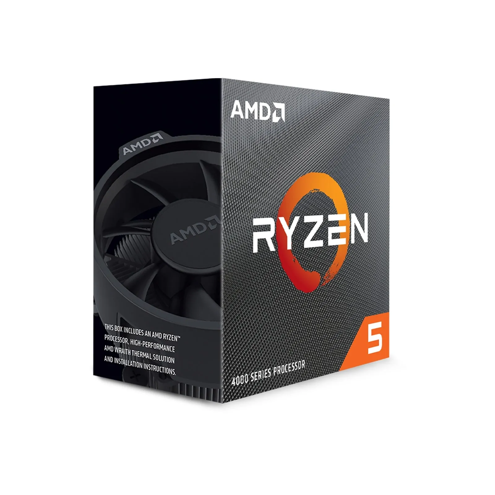 AMD Ryzen 5 4500 CPU with Wraith Stealth Cooler, AM4, 3.6GHz (4.1 Turbo), 6-Core, 65W, 11MB Cache, 7nm, 4th Gen, No Graphics