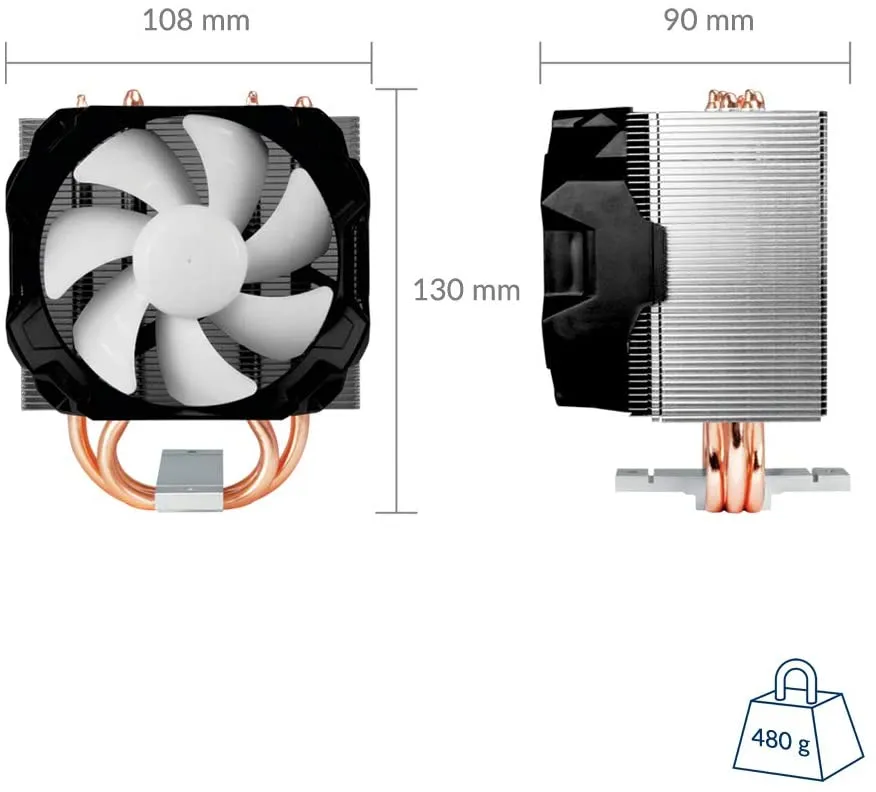 Arctic Freezer 12 Compact Semi Passive Heatsink & Fan, Intel & AM4 Sockets, Fluid Dynamic Bearing