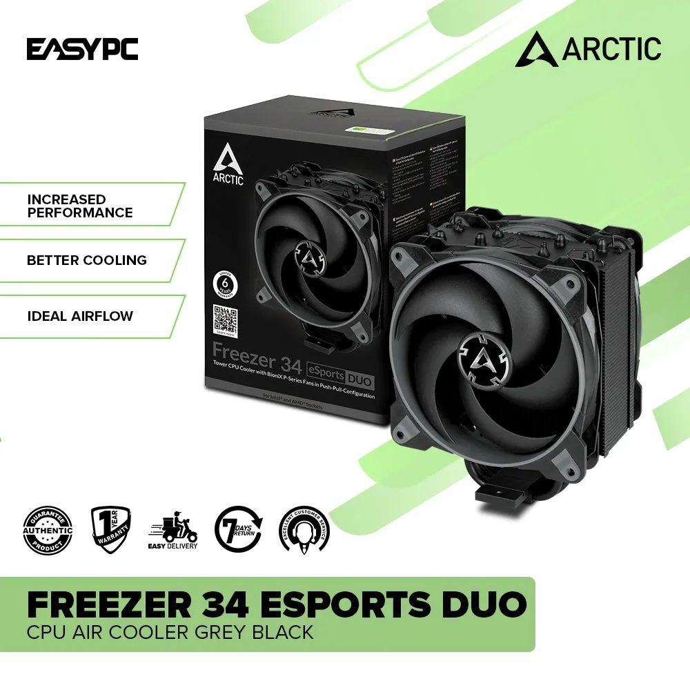 Arctic Freezer 34 eSports DUO Grey Black/White and Black Red/White CPU Air Cooler