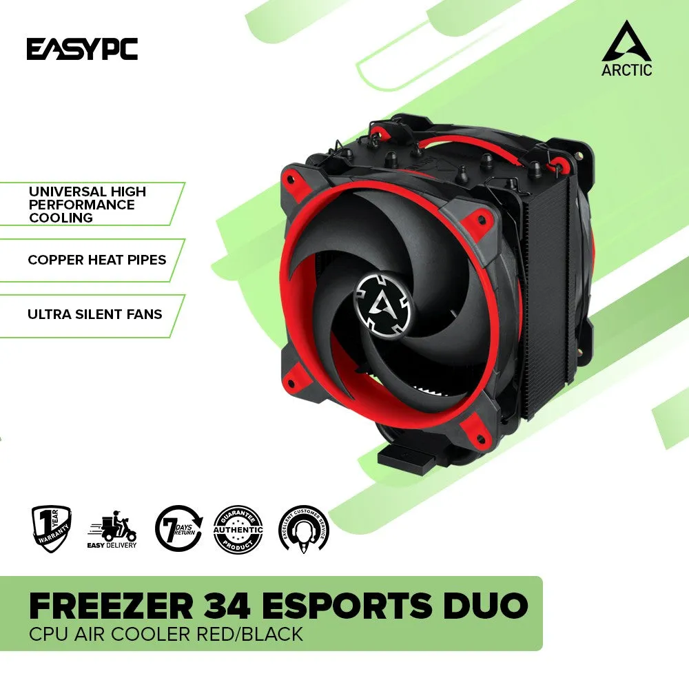 Arctic Freezer 34 eSports DUO Grey Black/White and Black Red/White CPU Air Cooler