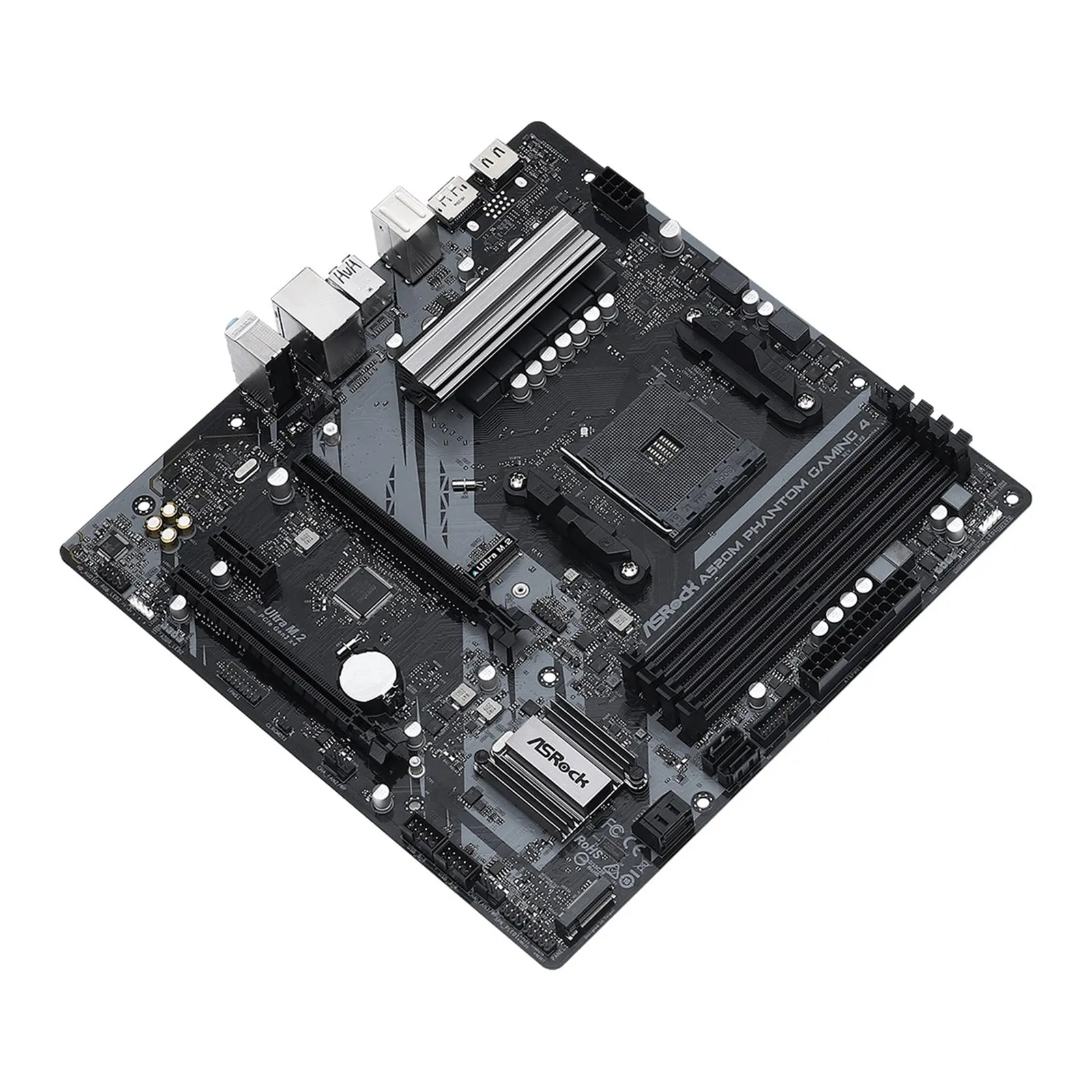 Asrock B550M PHANTOM GAMING 4, AMD B550, AM4, Micro ATX, 4 DDR4, HDMI, DP, XFire, PCIe4, M.2