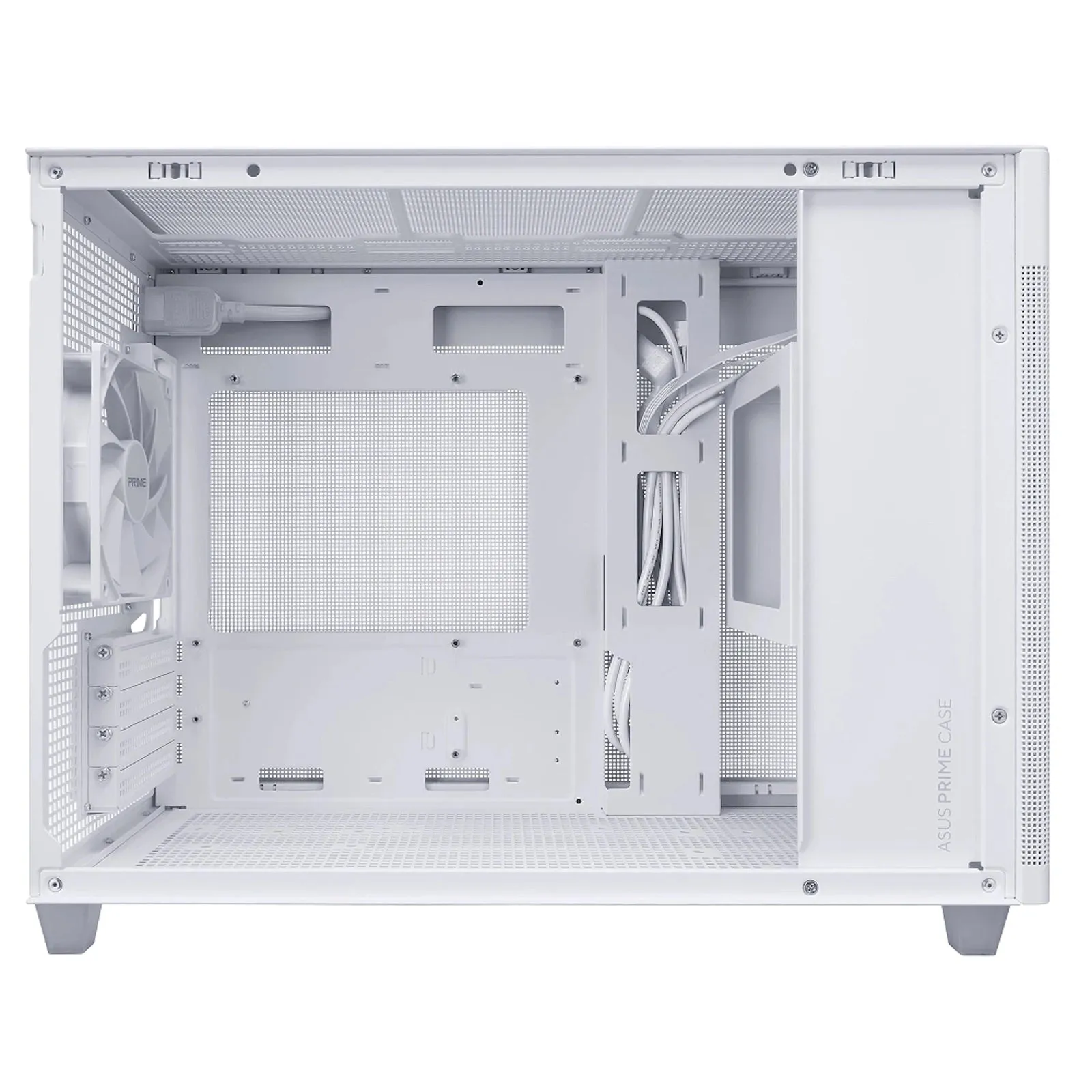 Asus Prime AP201 Tempered Glass White MicroATX Case