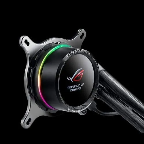 Asus ROG Ryuo 120mm Liquid CPU Cooler, 1 x 12cm PWM Fan, Full Colour OLED Display, RGB