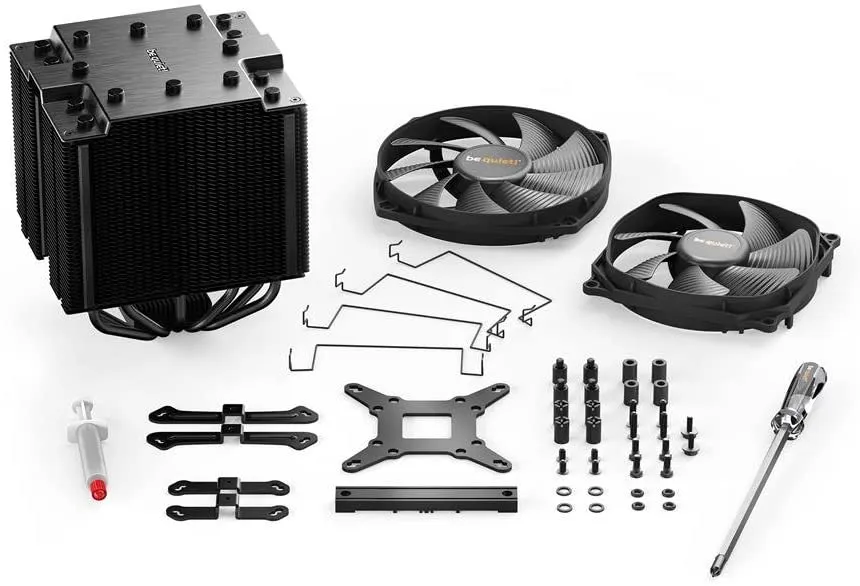 Be Quiet! BK022 Dark Rock Pro4 Heatsink & Fan, Intel & AMD Sockets, Dual Silent Wings Fans, Fluid Dynamic