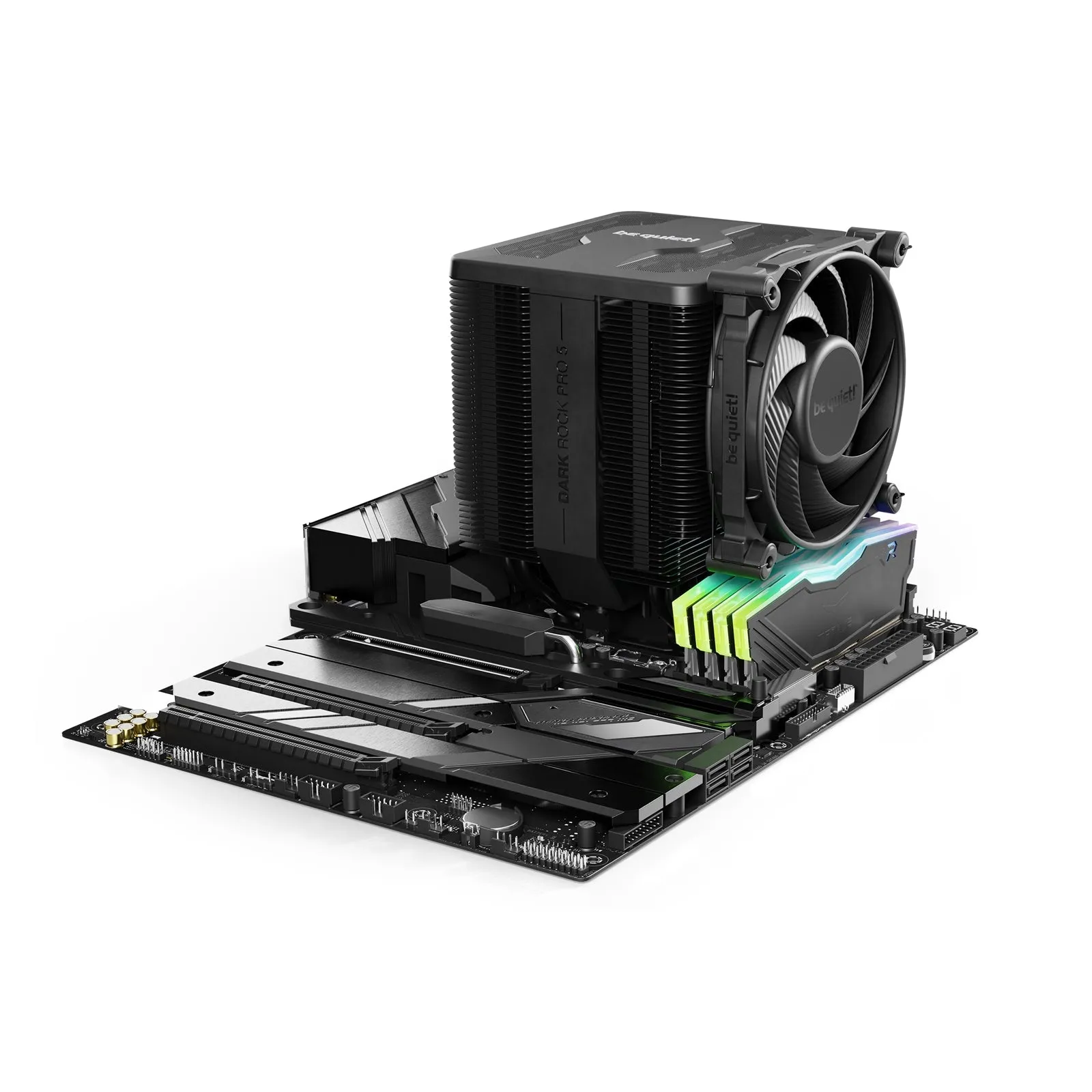 Be Quiet! BK036 Dark Rock Pro 5 Heatsink & Fan, Intel/AMD, 2 Silent Wings Fans, Speed Switch, 270W TDP