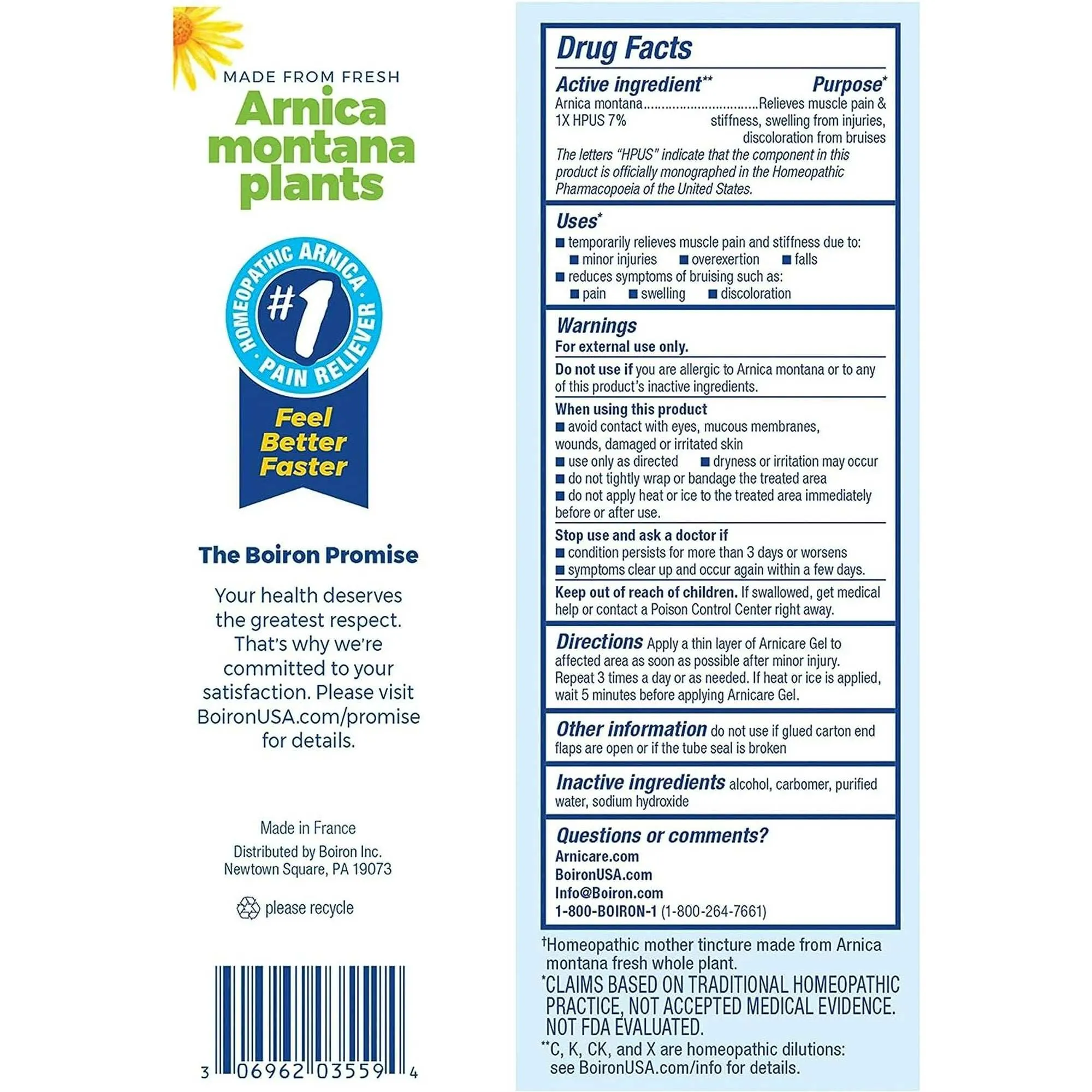 Boiron Arnicare Pain Relief Gel