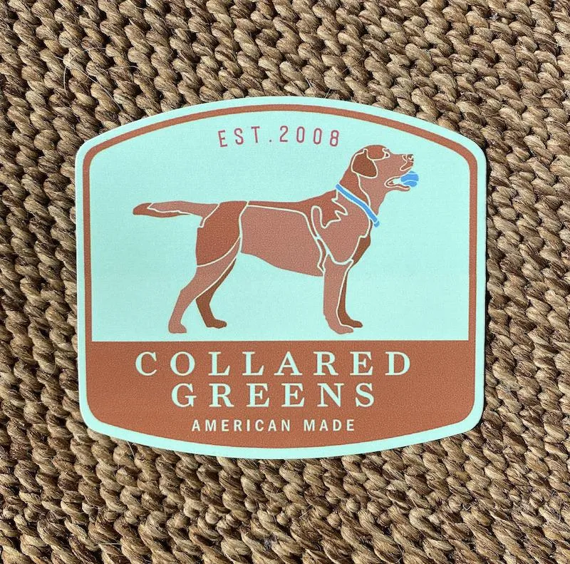 Chocolate Lab: Sticker - Mint