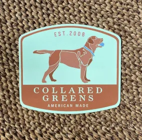 Chocolate Lab: Sticker - Mint