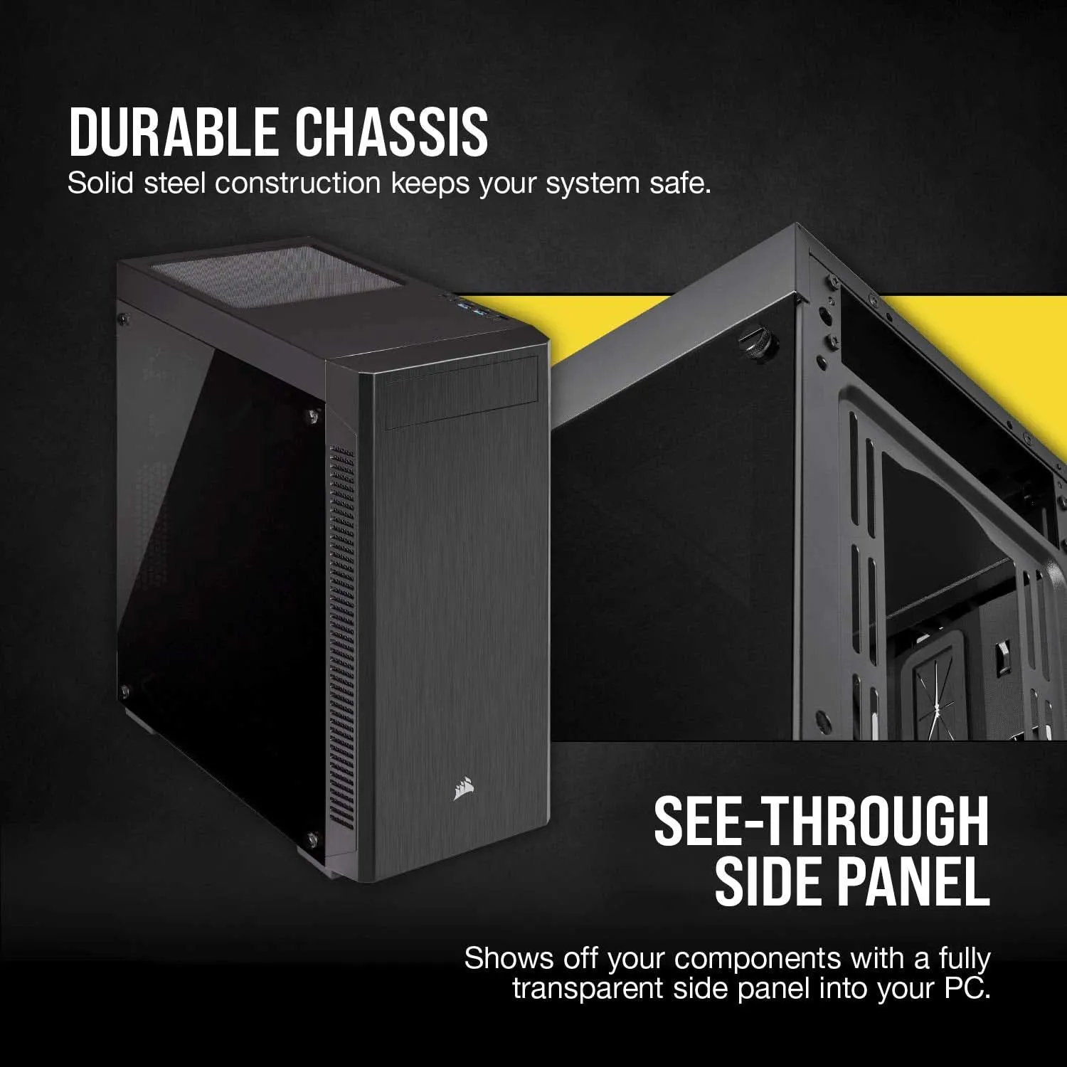 CORSAIR 110R MID-TOWER ATX CABINET BLACK