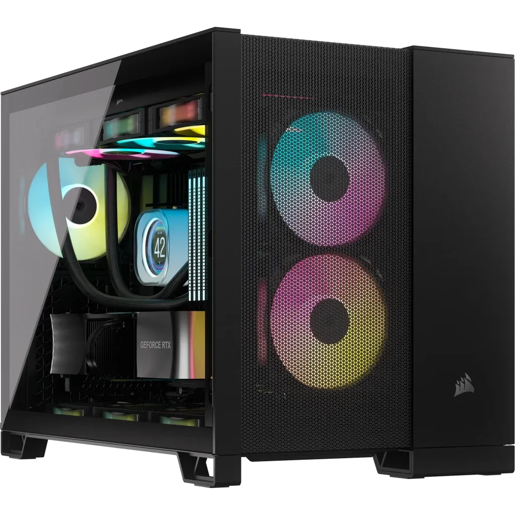 CORSAIR 2500D AIRFLOW Black 黑色 Tempered Glass M.ATX Case CC-9011263-WW