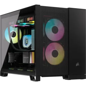 CORSAIR 2500D AIRFLOW Black 黑色 Tempered Glass M.ATX Case CC-9011263-WW