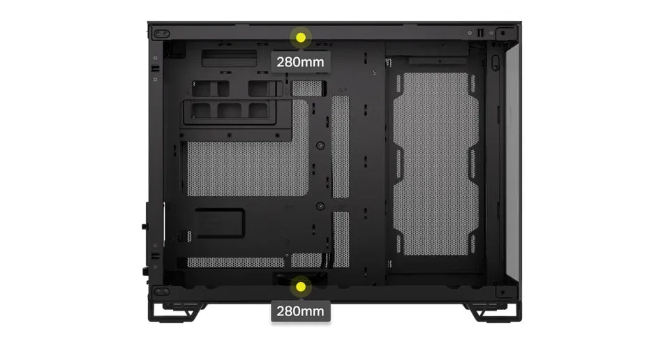 Corsair 2500X Mid-Tower Dual Chamber Black 黑色無立柱全景 Mid-Tower PC Case CC-9011265-WW