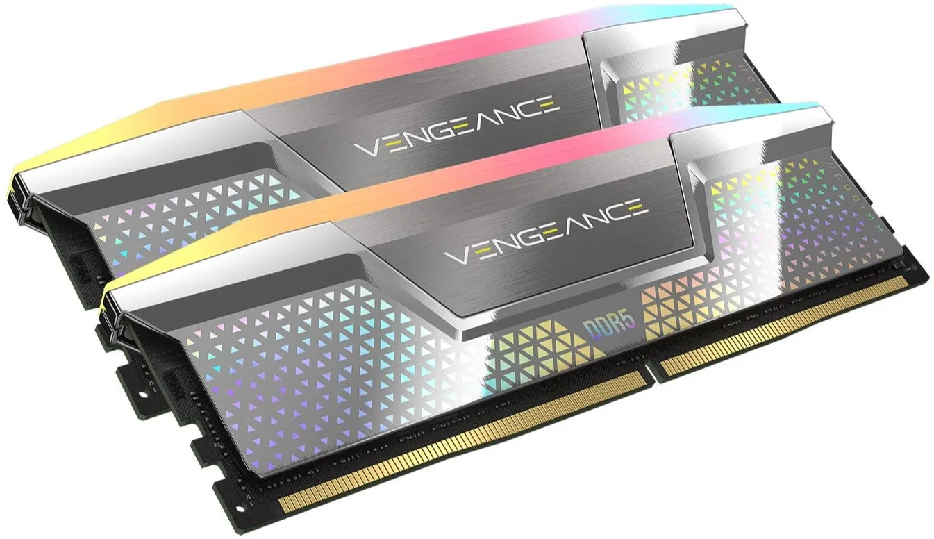 CORSAIR 48GB Kit (2x24GB) VENGEANCE RGB CUDIMM CMHC48GX5M2X8000C38 DDR5 8000MHz Memory