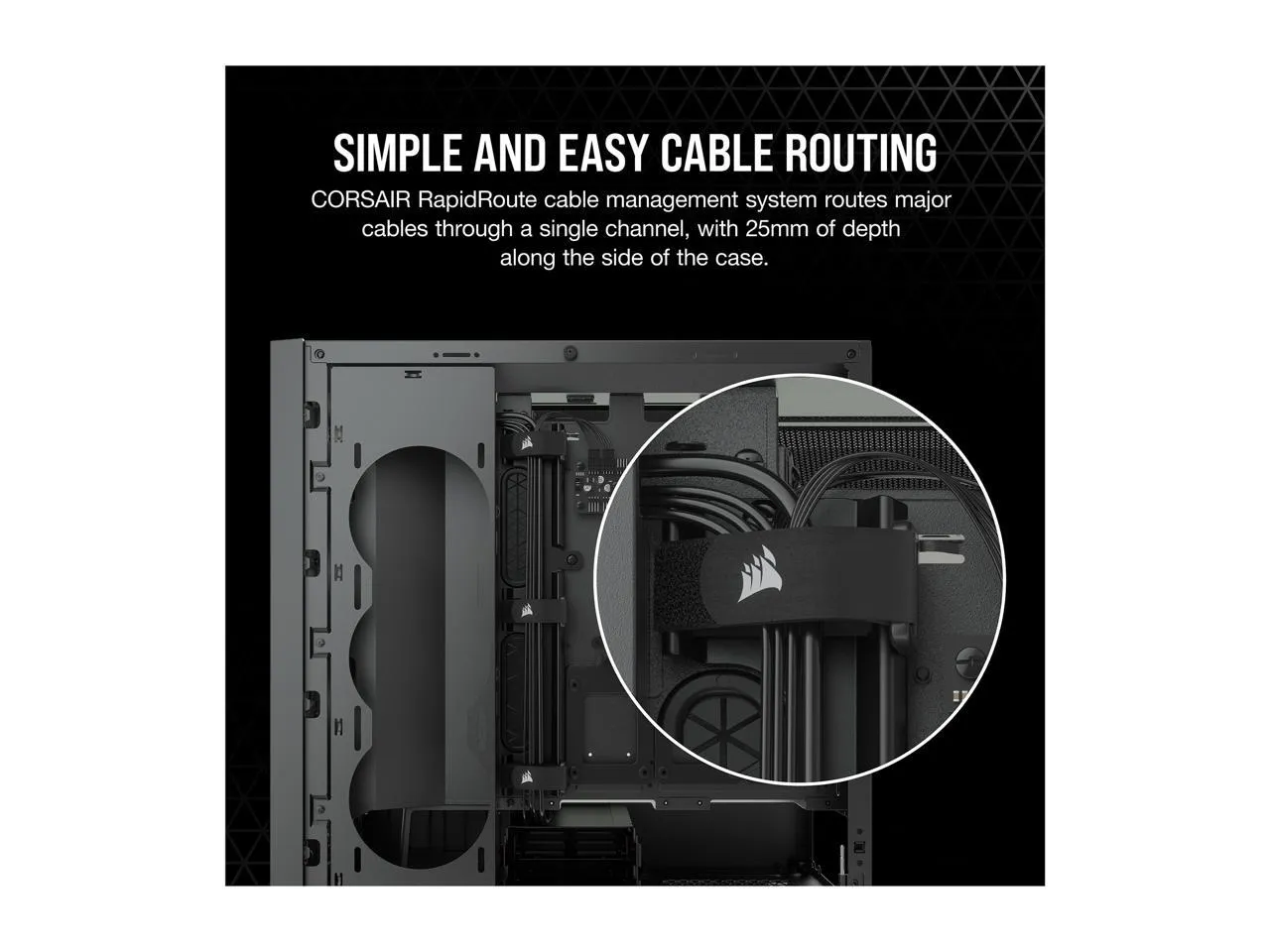 CORSAIR 5000D AIRFLOW Black 黑色 Tempered Glass ATX Case CC-9011210-WW