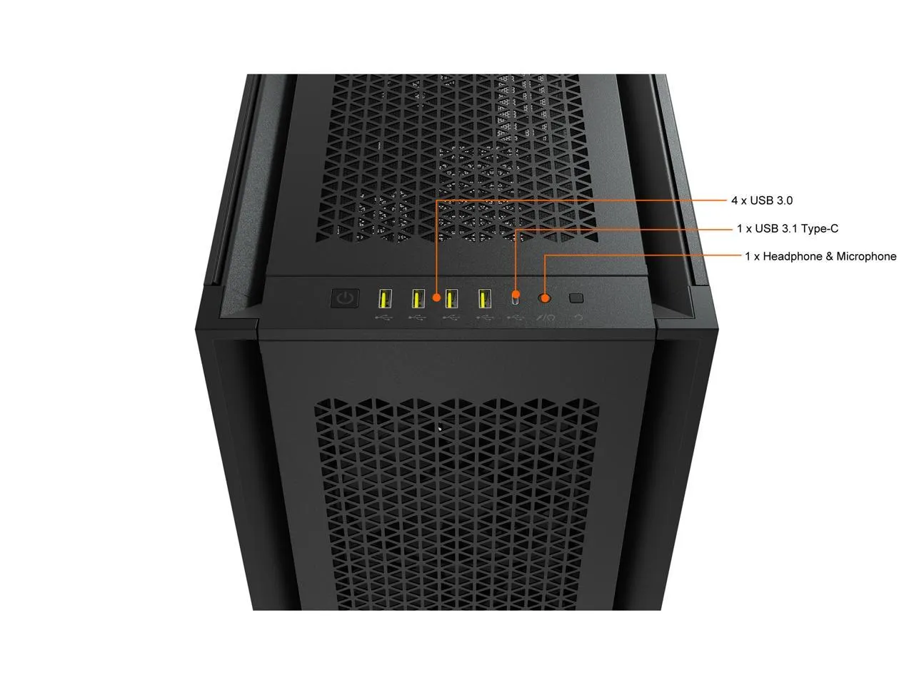 CORSAIR 7000D AIRFLOW Black 黑色 Tempered Glass ATX Case CC-9011218-WW