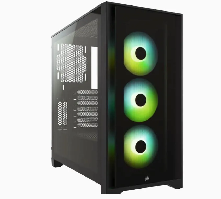 CORSAIR ICUE 4000X RGB MID-TOWER ATX CABINET BLACK