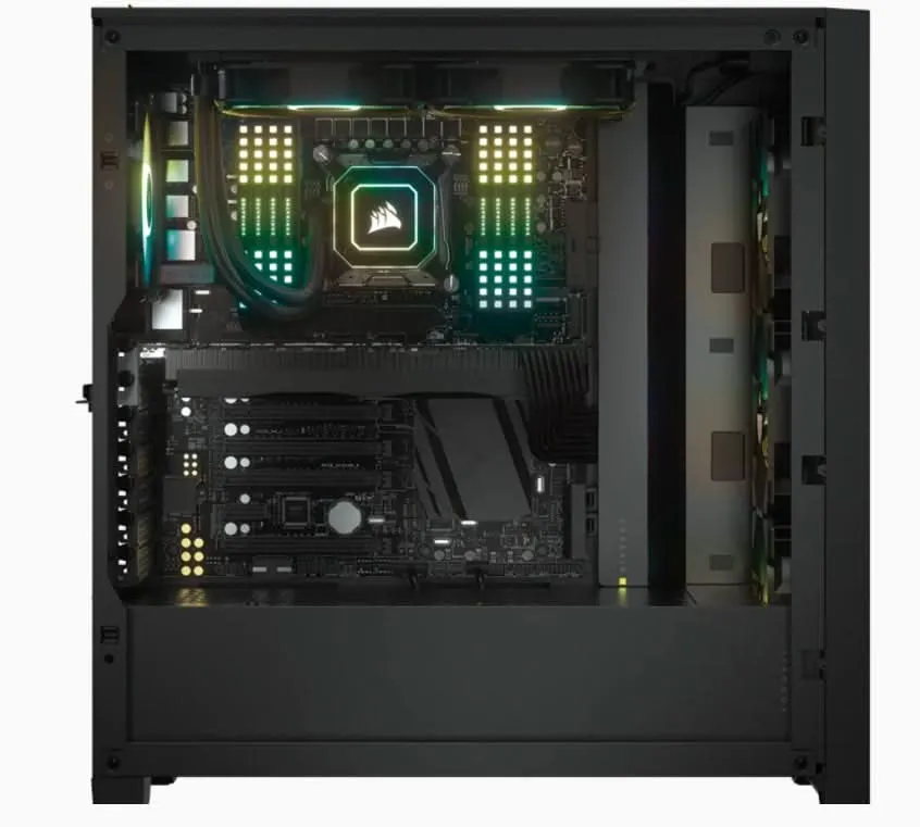 CORSAIR ICUE 4000X RGB MID-TOWER ATX CABINET BLACK