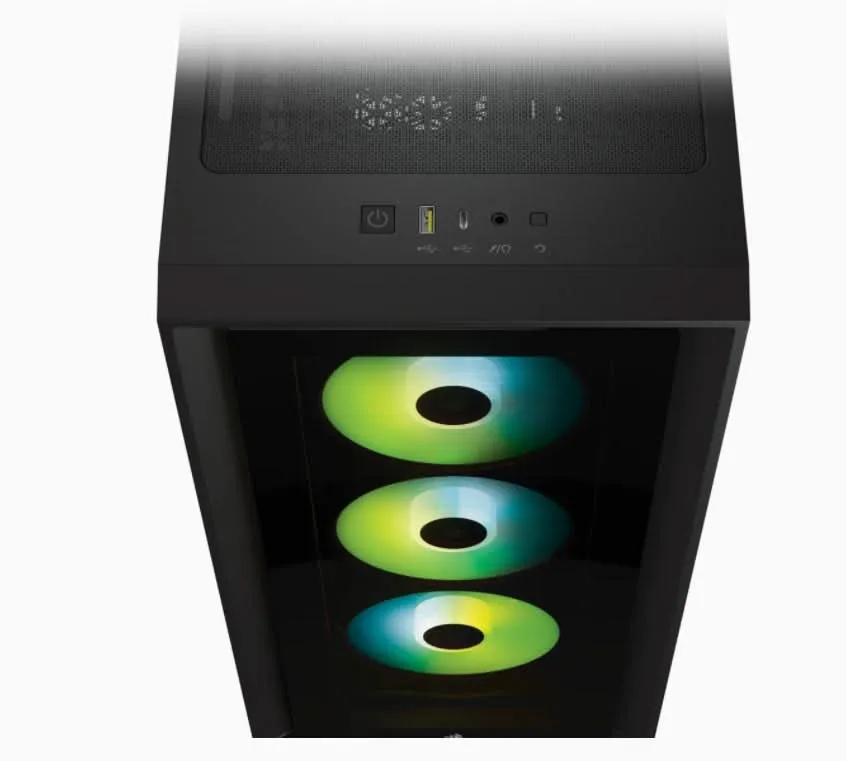 CORSAIR ICUE 4000X RGB MID-TOWER ATX CABINET BLACK