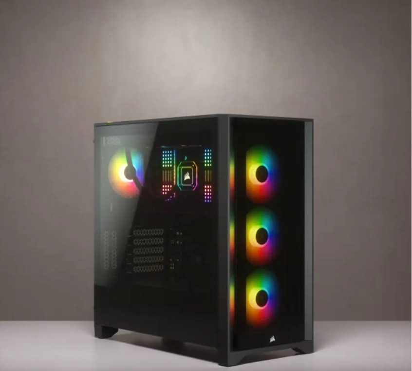 CORSAIR ICUE 4000X RGB MID-TOWER ATX CABINET BLACK