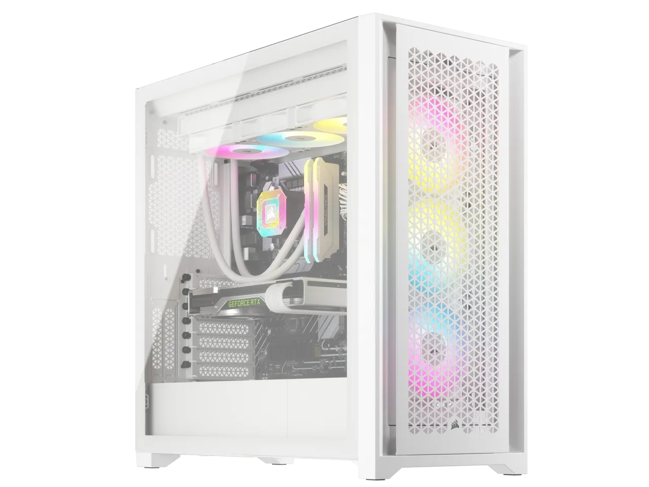 CORSAIR iCUE 5000D RGB AIRFLOW White 白色 Tempered Glass ATX Case CC-9011243-WW