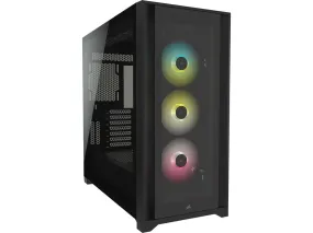 CORSAIR iCUE 5000X RGB Black 黑色 Tempered Glass ATX Case CC-9011212-WW