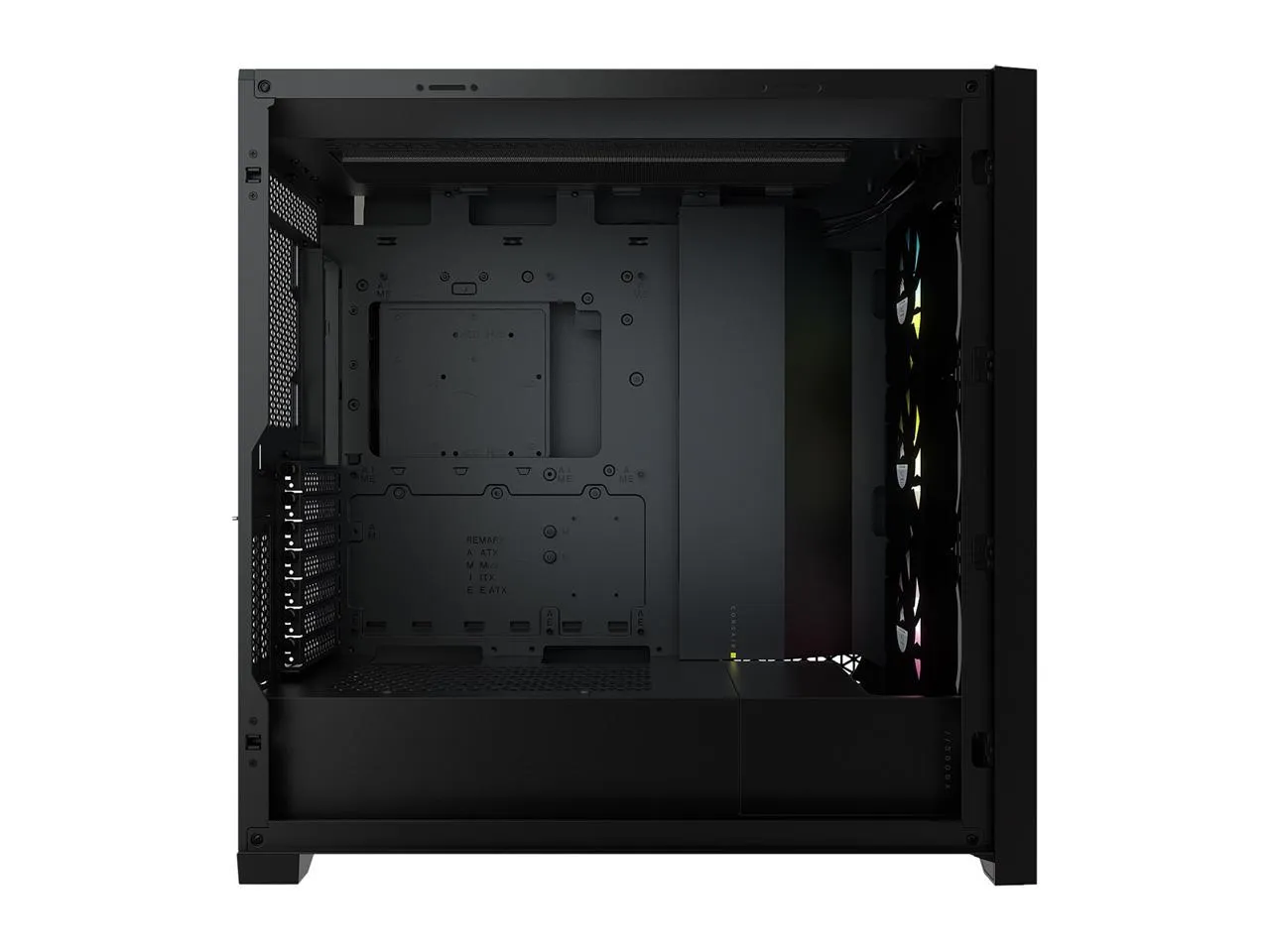 CORSAIR iCUE 5000X RGB Black 黑色 Tempered Glass ATX Case CC-9011212-WW