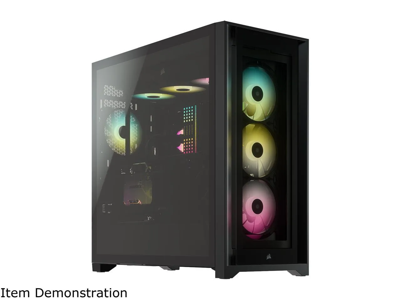 CORSAIR iCUE 5000X RGB Black 黑色 Tempered Glass ATX Case CC-9011212-WW