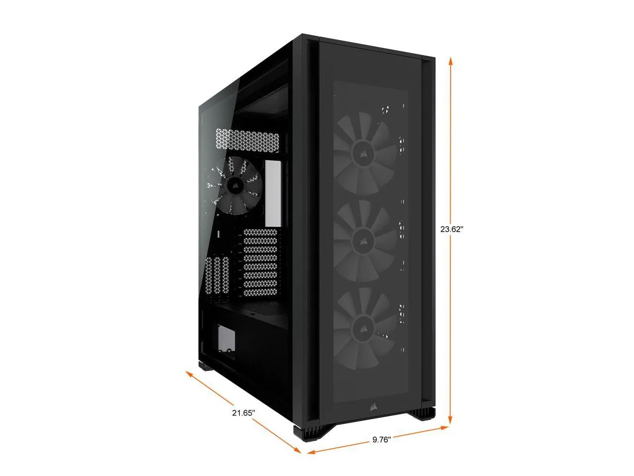 CORSAIR iCUE 7000X RGB Black 黑色 Tempered Glass ATX Case CC-9011226-WW