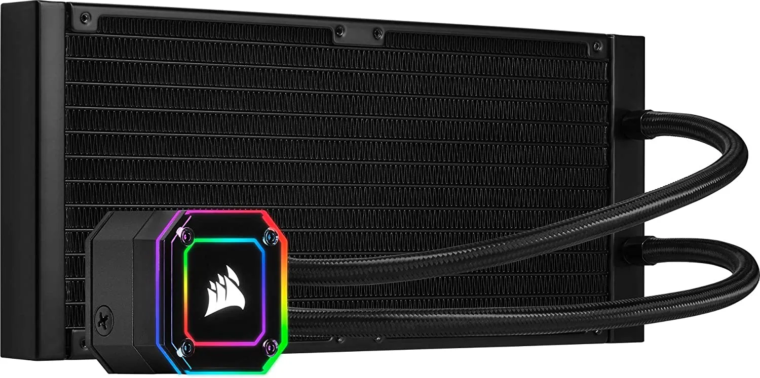 Corsair iCUE H115i ELITE CAPELLIX 280mm RGB Liquid CPU Cooler, 2 x 12cm ML140 RGB PWM Fans, Water Cooling