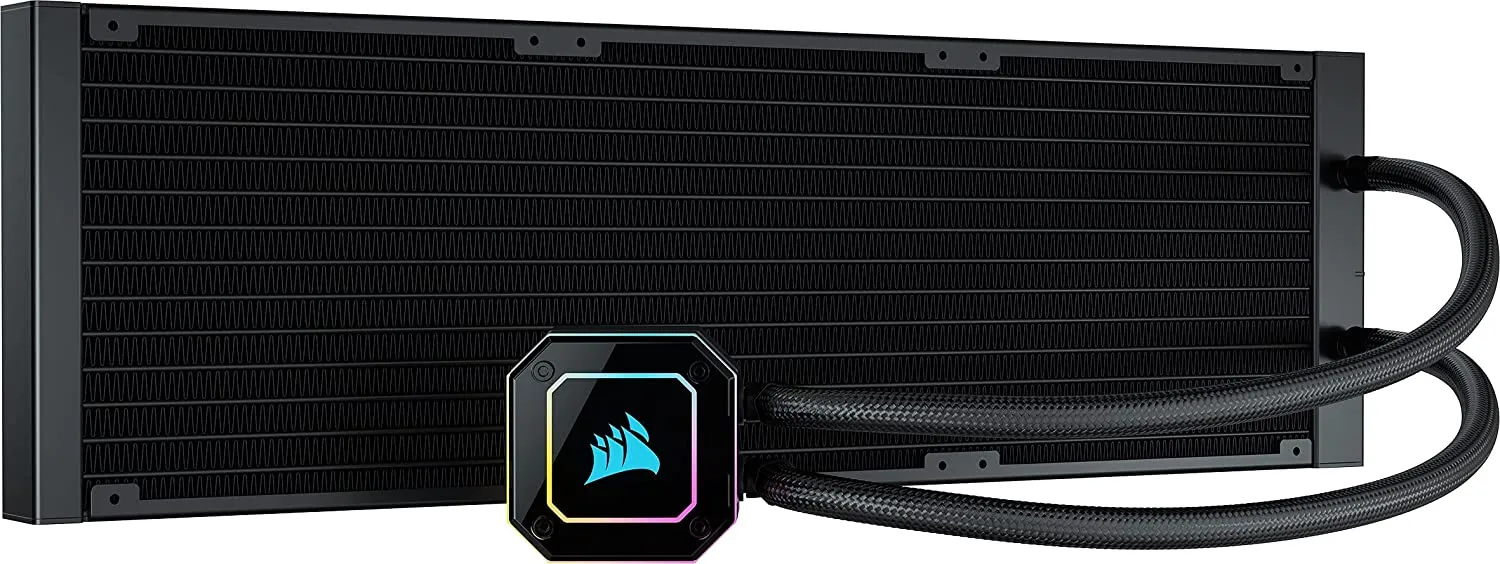 Corsair iCUE H170i ELITE CAPELLIX 420mm RGB Liquid CPU Cooler, 3 x 14cm ML140 RGB PWM Fans, Black