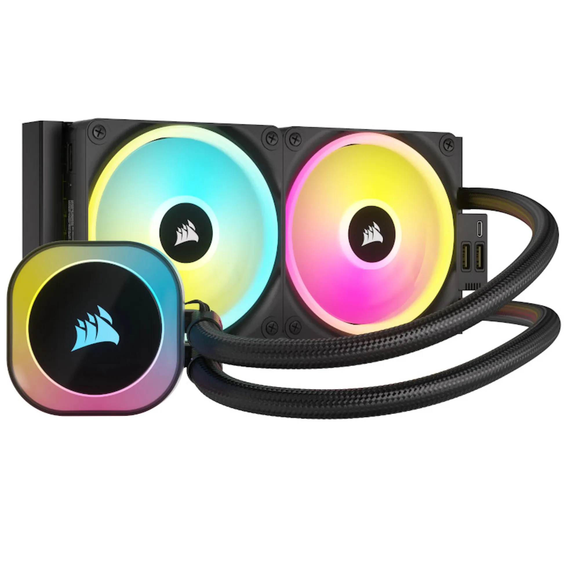 Corsair iCUE Link H100i RGB Black 240mm AIO Liquid Cooler