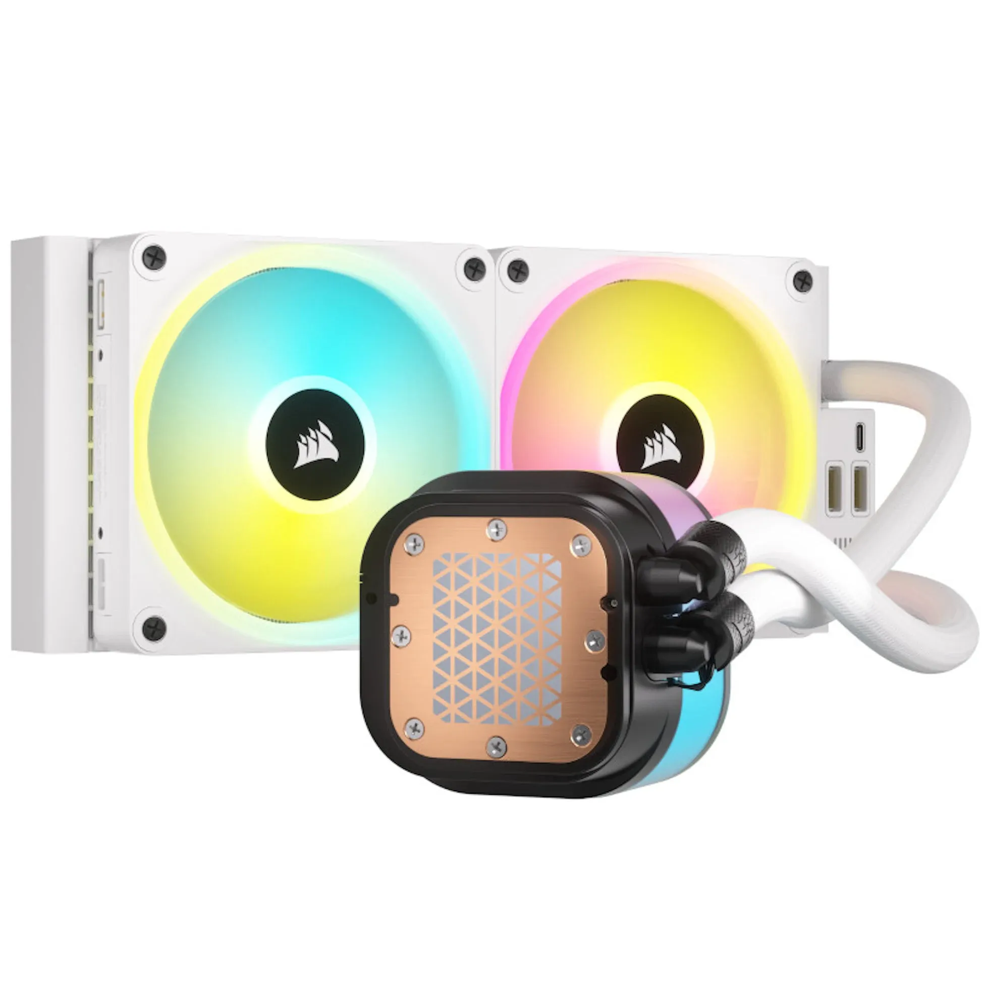 Corsair iCUE Link H100i RGB White 240mm AIO Liquid Cooler