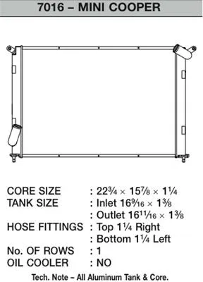 CSF Racing Radiators 7016