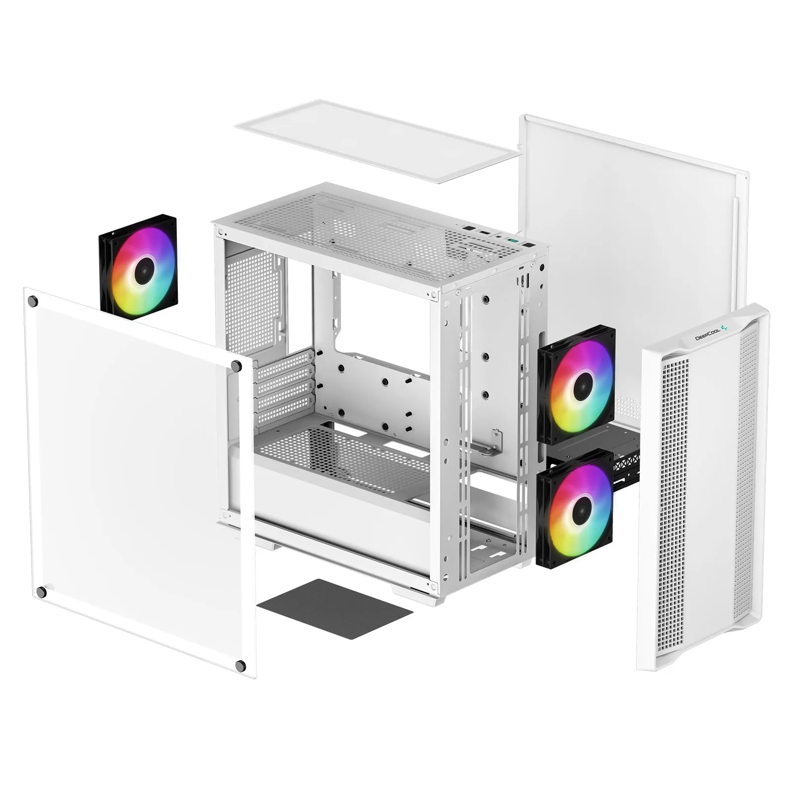 Deepcool CC360 A-RGB WH Micro-ATX White Case