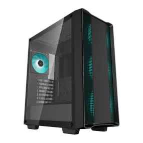 DeepCool CC560 V2 Blue-LED ATX Mid Tower Case Black