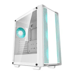 DeepCool CC560 V2 Blue-LED ATX Mid Tower Case White