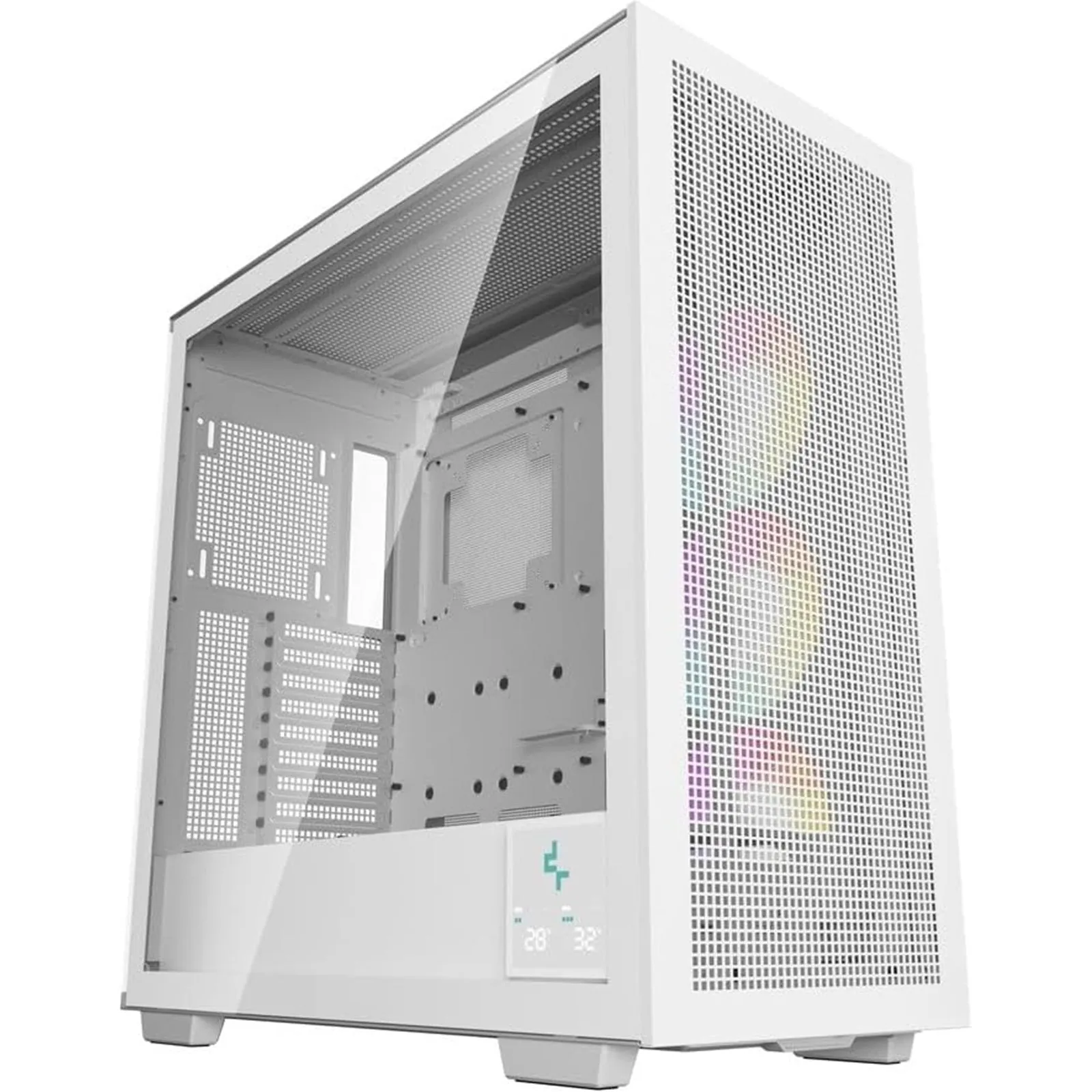 DeepCool Morpheus Case, Gaming, White, Full Tower, 4 x USB 3.0 / 1 x USB Type-C, Tempered Glass Side Window Panel, 1x 420mm ARGB side fan, Mini-ITX / M-ATX / ATX / E-ATX