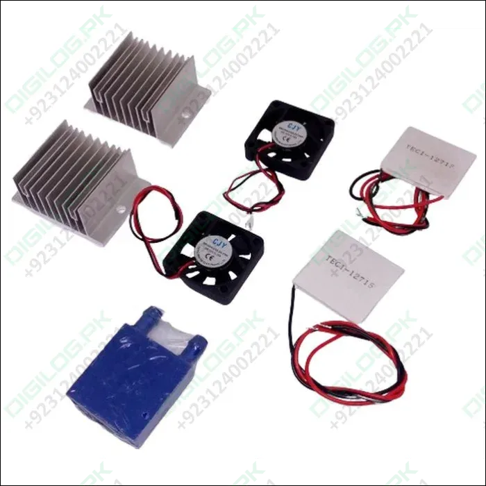 Diy Kits Thermoelectric Peltier Refrigeration Cooling System Water Cooling  Fan  2pcs Tec1-12715 Coolers