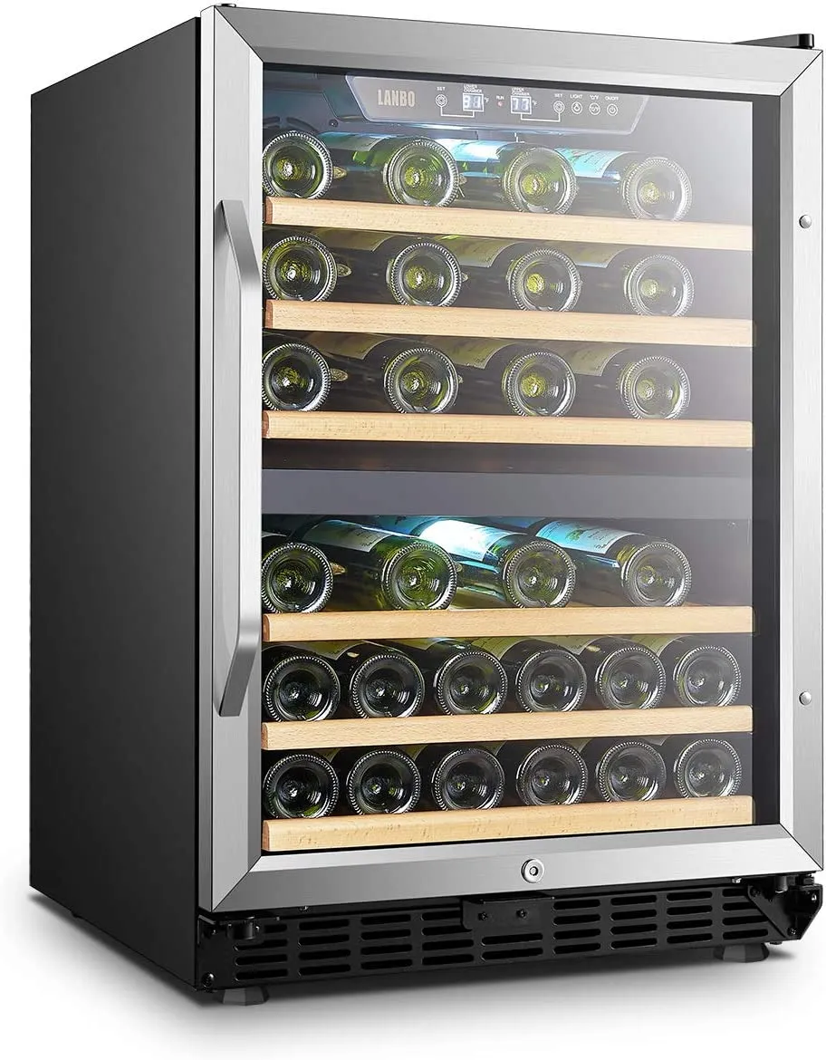 Dual Zone Compressor Wine Refrigerator, Energy Efficient