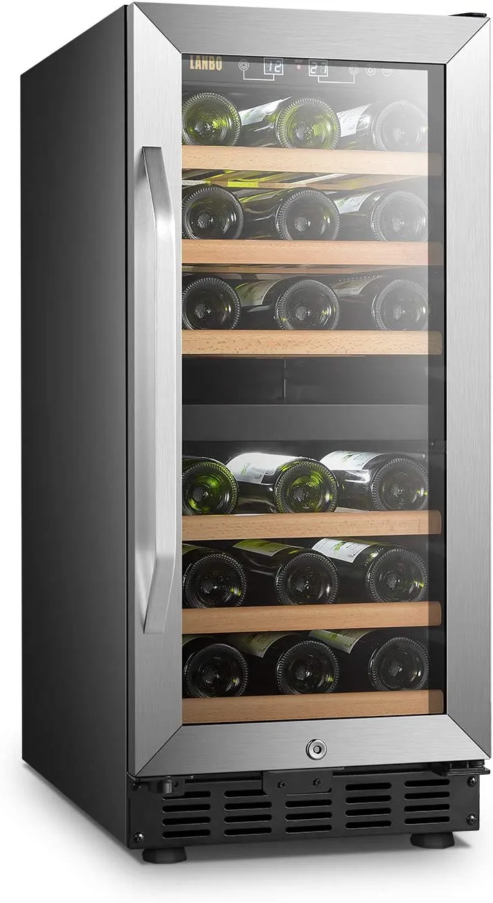 Dual Zone Compressor Wine Refrigerator, Energy Efficient