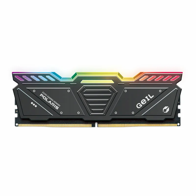 Geil Polaris Rgb 32B Kit(2X16Gb) 4800Mhz Ddr5 Desktop Gaming Memory-Gray