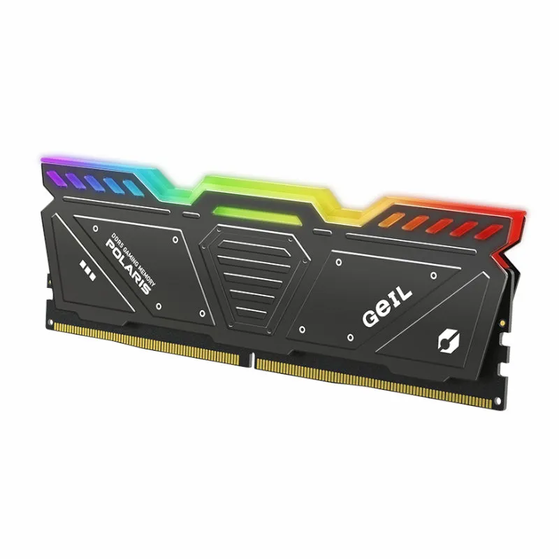 Geil Polaris Rgb 32B Kit(2X16Gb) 4800Mhz Ddr5 Desktop Gaming Memory-Gray